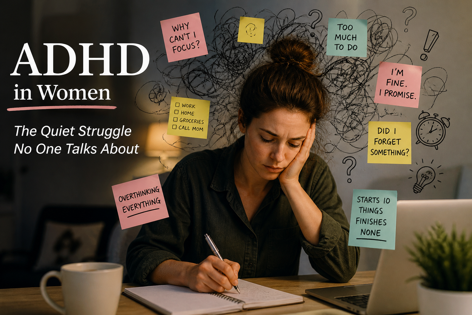 ADHD სიმპტომები – ყურადღების დეფიციტი, გადატვირთული გონება და კონცენტრაციის სირთულე ყოველდღიურ ცხოვრებაში